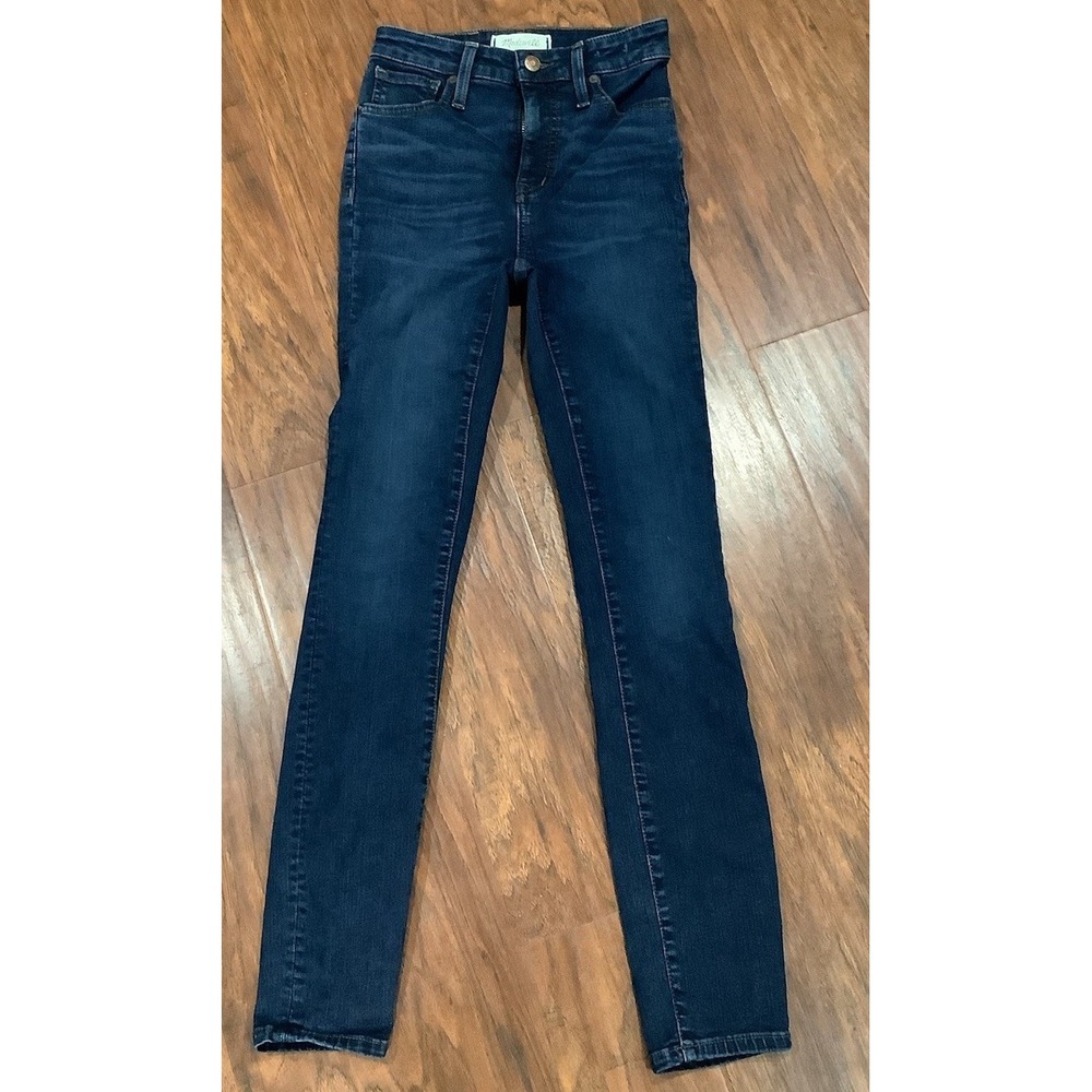 Madewell Women's Size 32 Dark Wash Curvy High Rise Skinny Stretch Denim Jeans